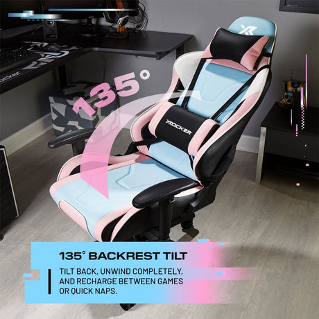 Agility eSports Ergonomischer PC Gaming Stuhl - Bubblegum Edition