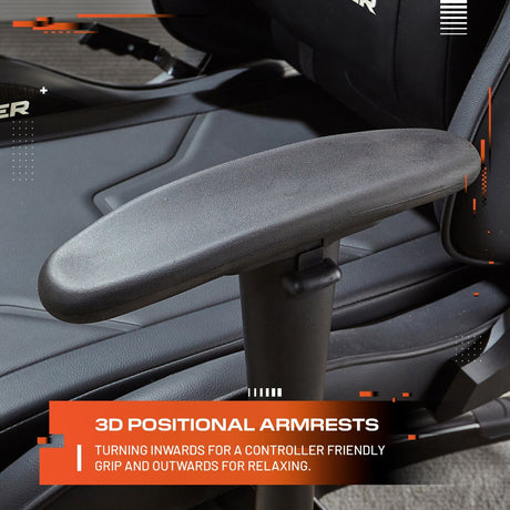 Agility eSports Gaming Bürostuhl - Carbon Schwarz - X Rocker EU