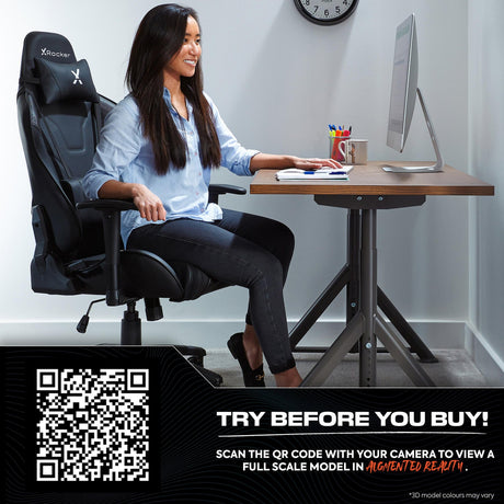 Agility eSports Gaming Bürostuhl - Carbon Schwarz - X Rocker EU