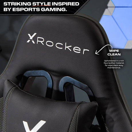 Agility Compact eSports Gaming Bürostuhl für Teenager - Schwarz - X Rocker EU