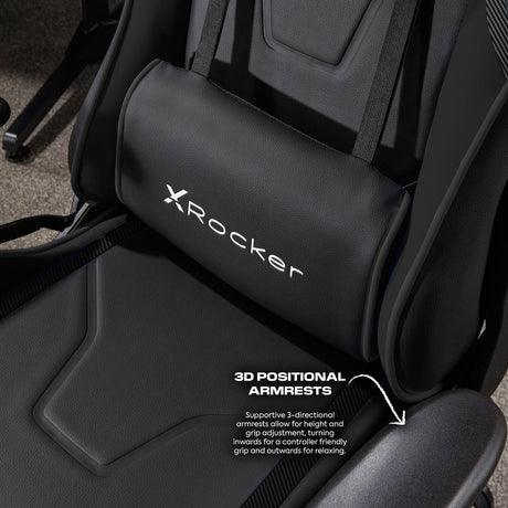 Agility Compact eSports Gaming Bürostuhl für Teenager - Schwarz - X Rocker EU