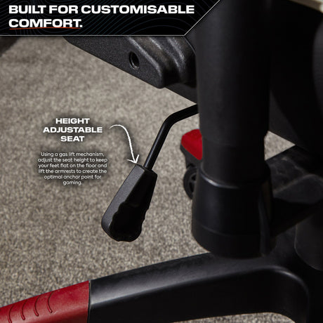 Agility Compact eSports Gaming Bürostuhl für Teenager - Rot - X Rocker EU