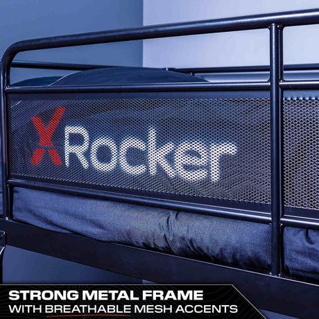 Armada 2-Personen Gaming Etagenbett mit Treppe & Schreibtisch - X Rocker EU