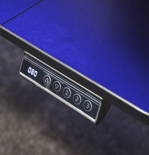 Ascend desk in black finish with cable management system