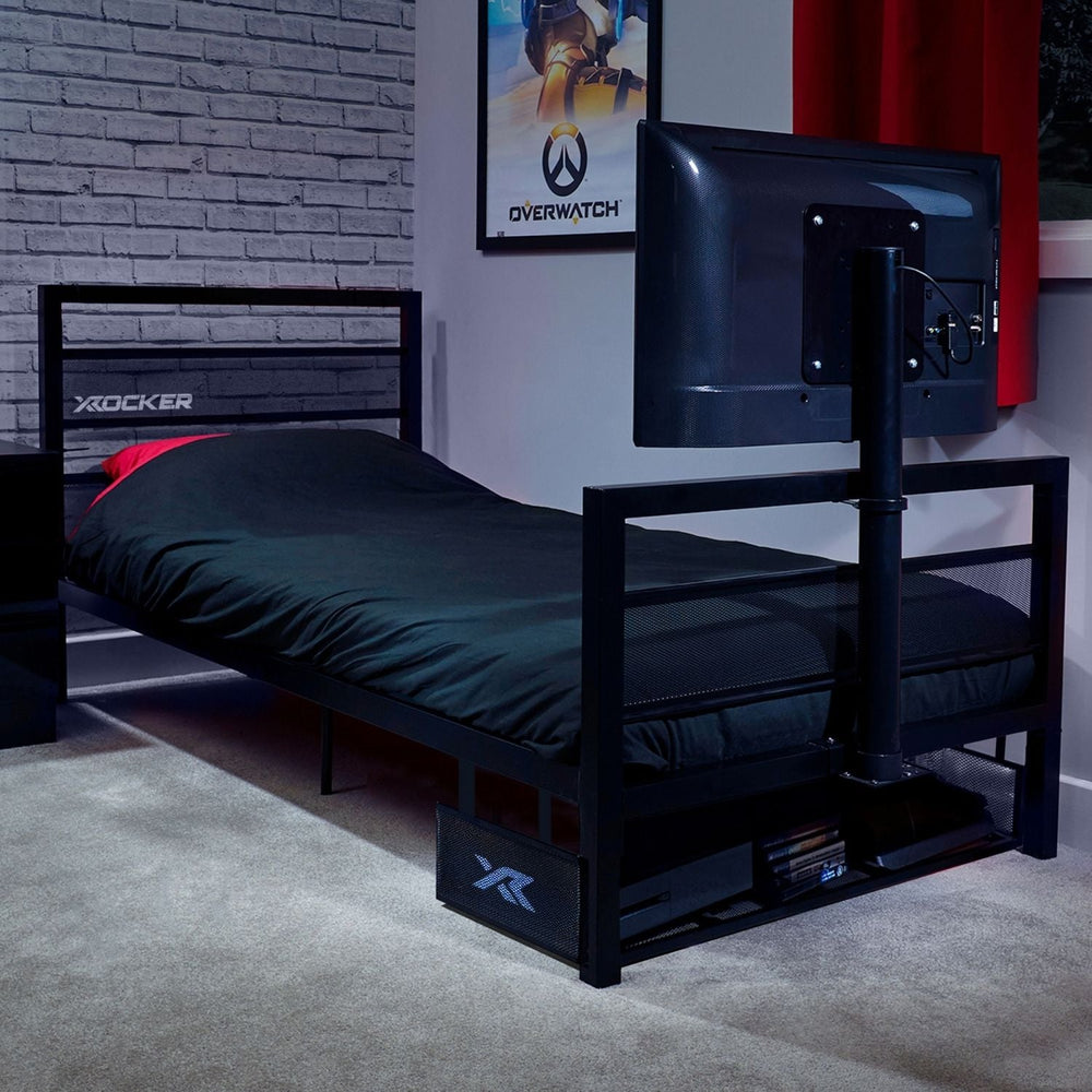 Basecamp Einzel Gaming TV Bett – Schwarz