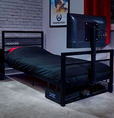 Basecamp Einzel Gaming TV Bett – Schwarz