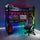 Battlebunk Gaming Hochbett mit XL-Schreibtisch