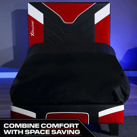 Cerberus Gaming-Bett im Karton - Einzelbett - Rot