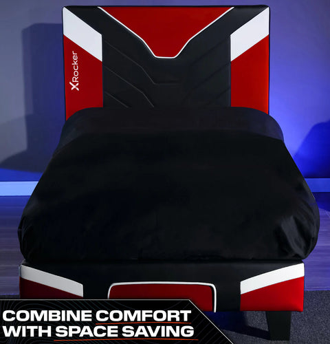 Cerberus Gaming-Bett im Karton - Einzelbett - Rot