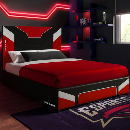 Cerberus Gaming-Bett im Karton - Einzelbett - Rot