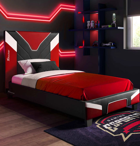 Cerberus MKII Gaming & Racing Bett - Rot - X Rocker EU
