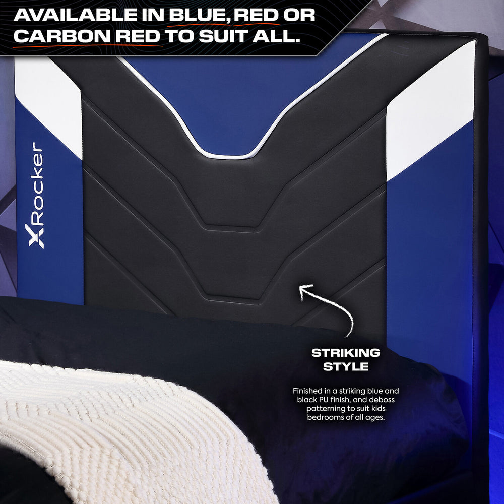 Cerberus Twist Einzel Gaming TV Bett – Blau