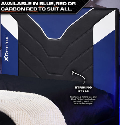 Cerberus Twist Einzel Gaming TV Bett – Blau