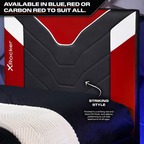 Cerberus Twist Einzel Gaming TV Bett – Rot