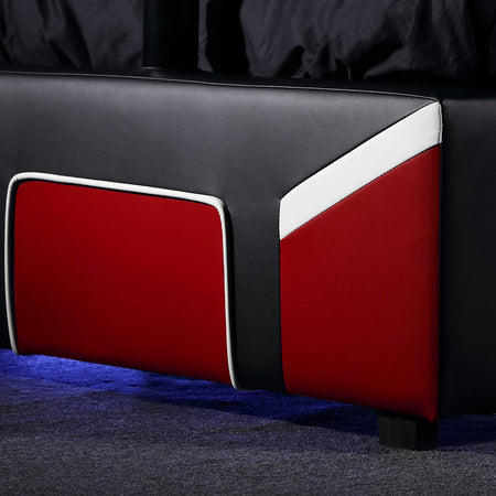 Cerberus Twist Einzel Gaming TV Bett – Rot