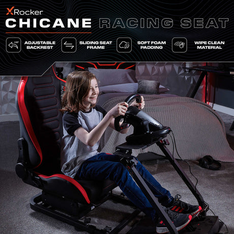 XR Racing Chicane Racing Sim Cockpit Gaming-Stuhl