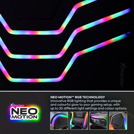 Cosmos LED Einzel Ottoman Gaming Bett für Kinder & Jugendliche – RGB-Beleuchtung