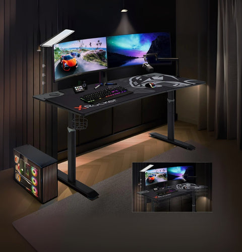 Cougar XL Höhenverstellbarer Ultra Wide Aluminium Carbon Gaming Tisch