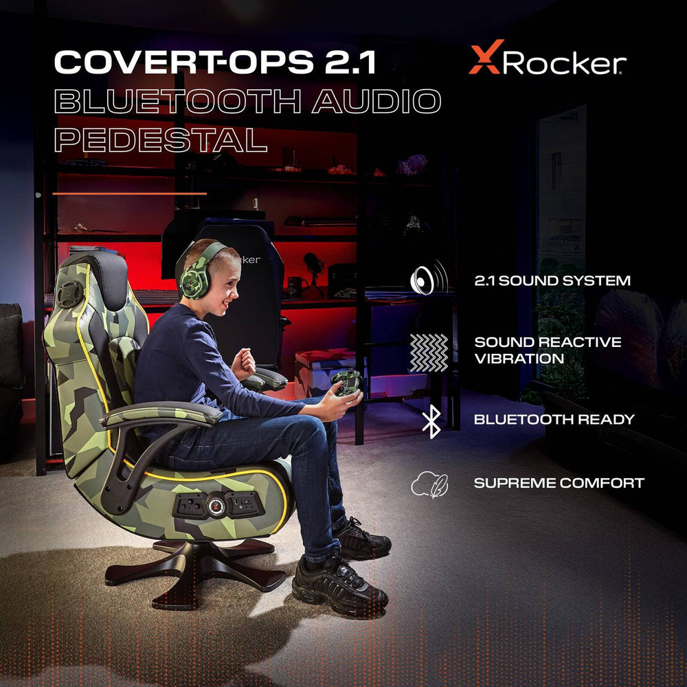 Covert Ops 2.1 Bluetooth Gaming & Entertainment Sessel – Camo