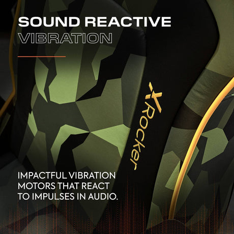 X Rocker Covert Ops Audio Konsolen Gaming Stuhl – Schwarz Camo