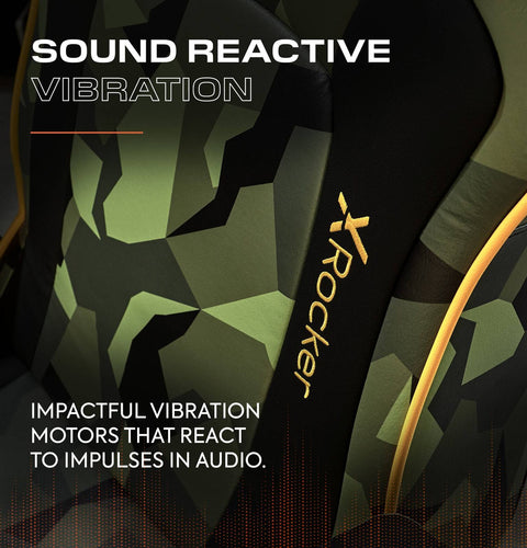 X Rocker Covert Ops Audio Konsolen Gaming Stuhl – Schwarz Camo