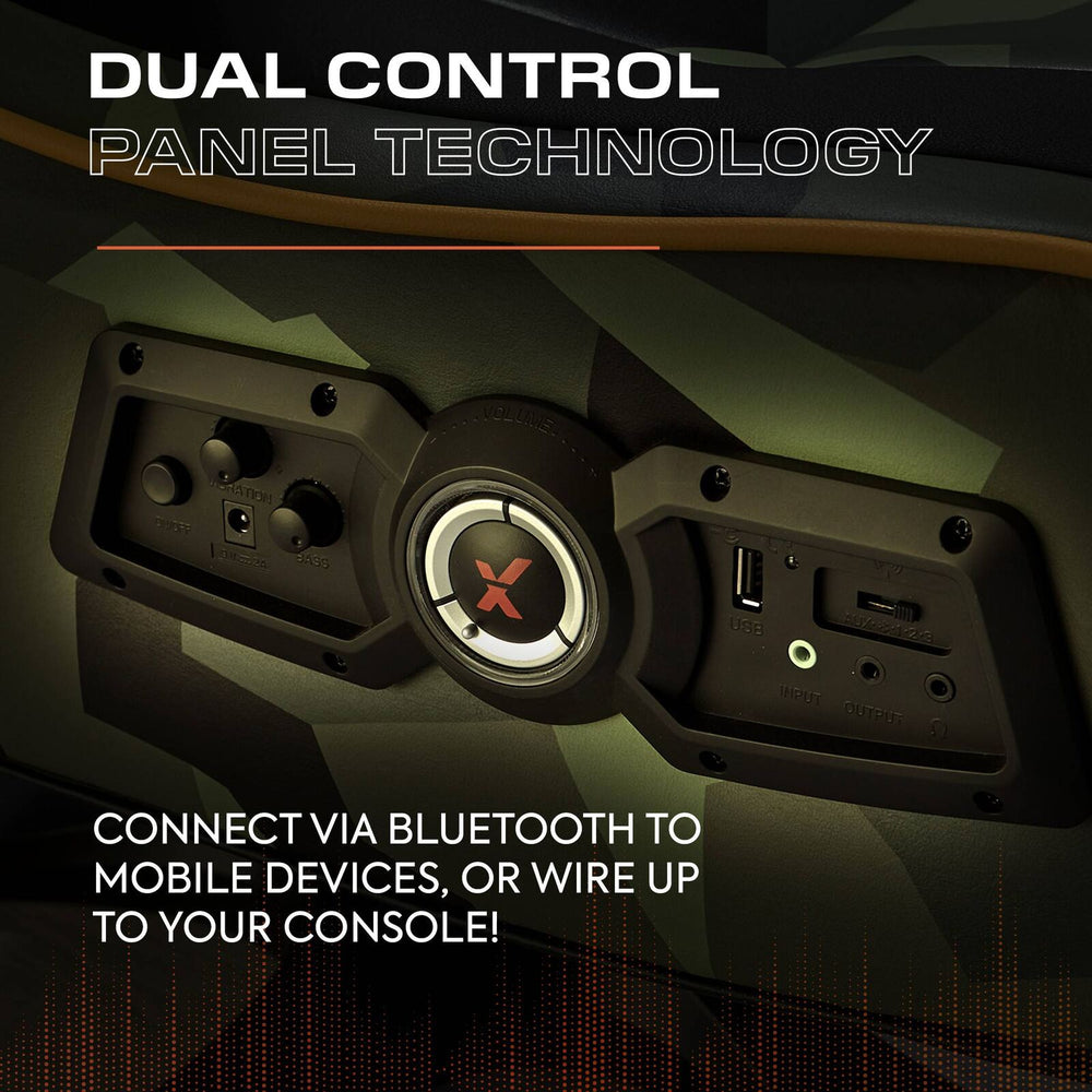 X Rocker Covert Ops Audio Konsolen Gaming Stuhl – Schwarz Camo