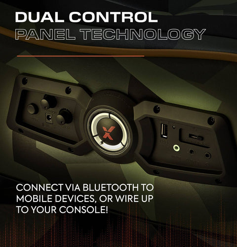 X Rocker Covert Ops Audio Konsolen Gaming Stuhl – Schwarz Camo