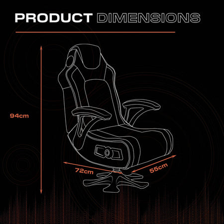 X Rocker Covert Ops Audio Konsolen Gaming Stuhl – Schwarz Camo