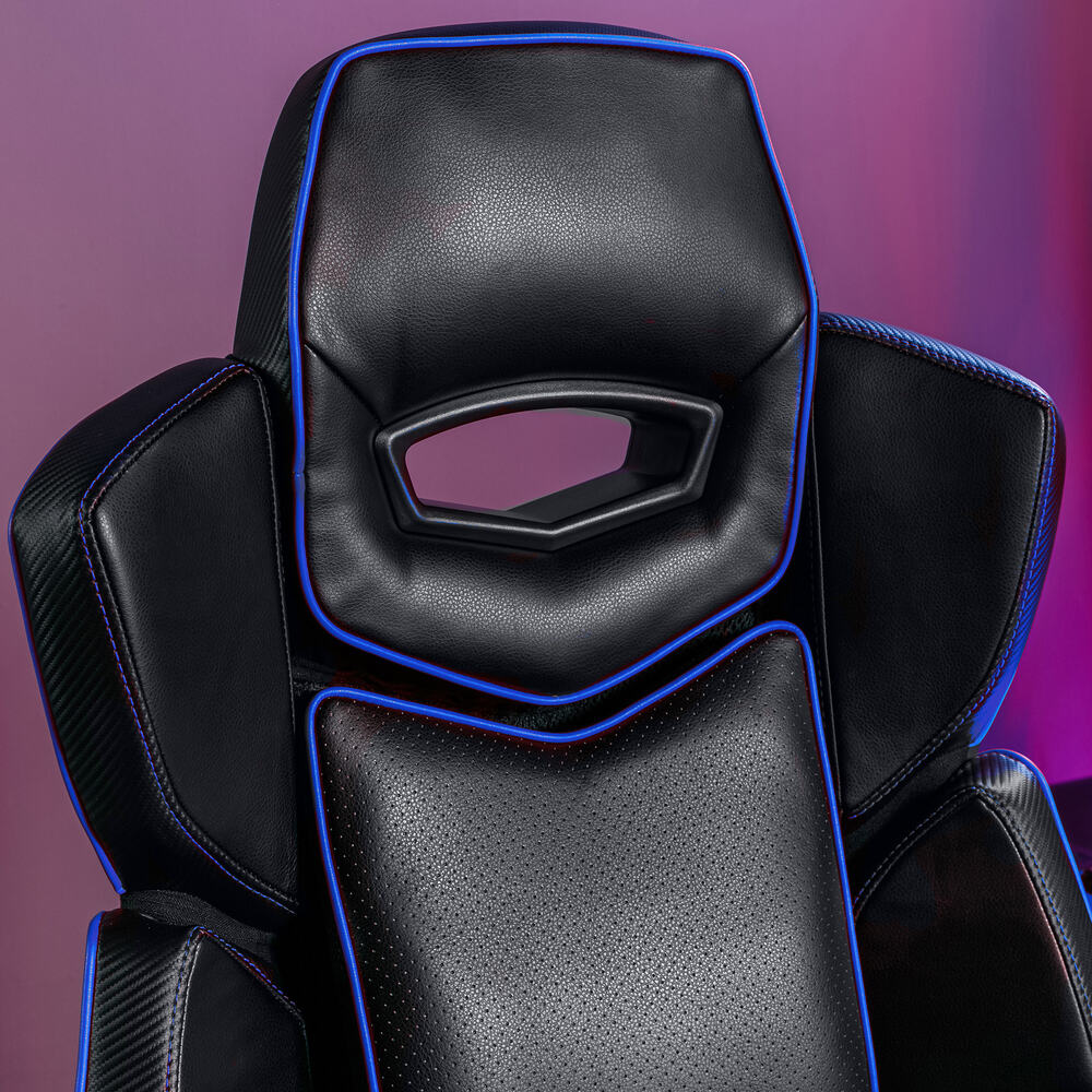 Drogon Luxus Gaming Chefsessel Bürodrehstuhl - Blau - X Rocker EU