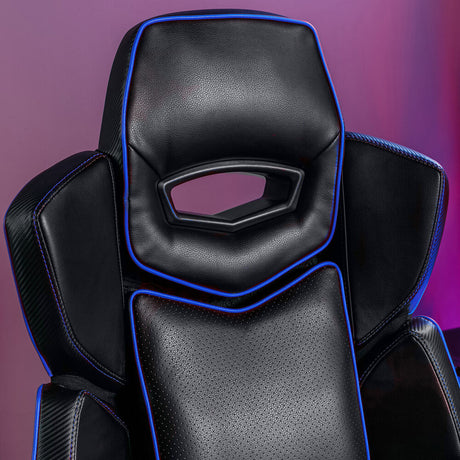 Drogon Luxus Gaming Chefsessel Bürodrehstuhl - Blau - X Rocker EU