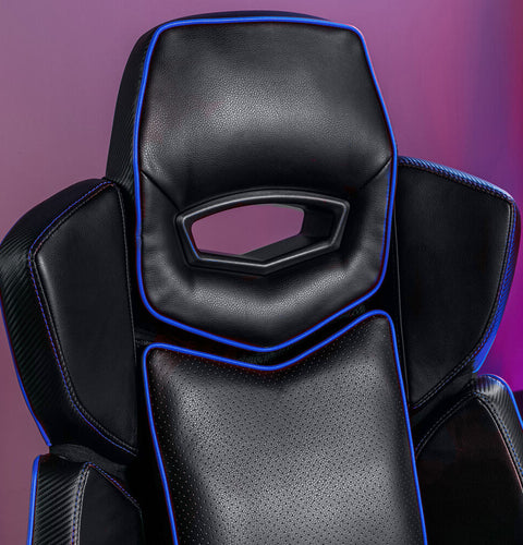 Drogon Luxus Gaming Chefsessel Bürodrehstuhl - Blau - X Rocker EU