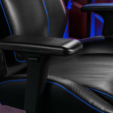 Drogon Luxus Gaming Chefsessel Bürodrehstuhl - Blau - X Rocker EU