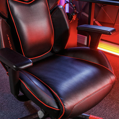 Drogon Luxus Gaming Chefsessel Bürodrehstuhl - Rot - X Rocker EU