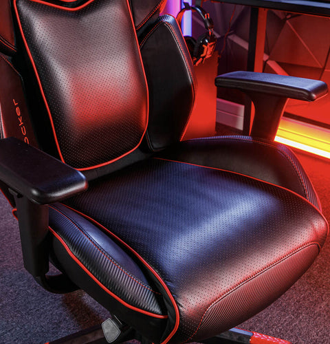 Drogon Luxus Gaming Chefsessel Bürodrehstuhl - Rot - X Rocker EU
