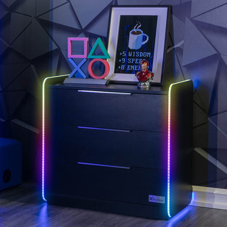 Electra Gaming Schubladen-Kommode mit RGB-Beleuchtung