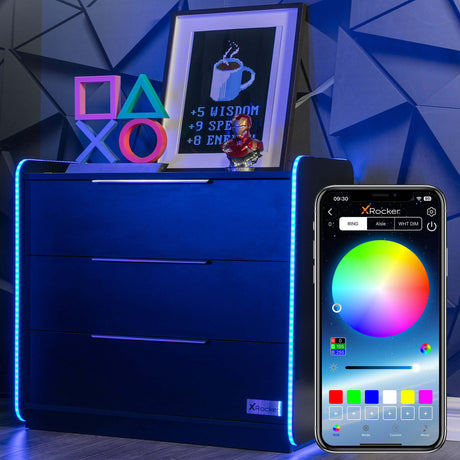 Electra Gaming Schubladen-Kommode mit RGB-Beleuchtung