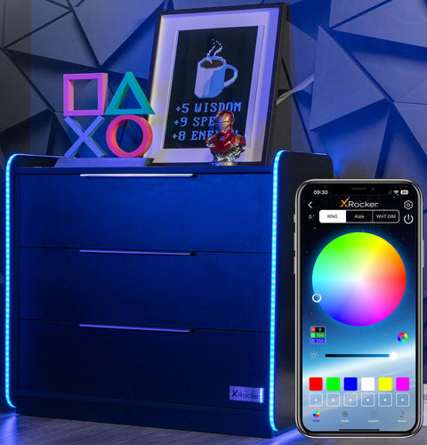 Electra Gaming Schubladen-Kommode mit RGB-Beleuchtung