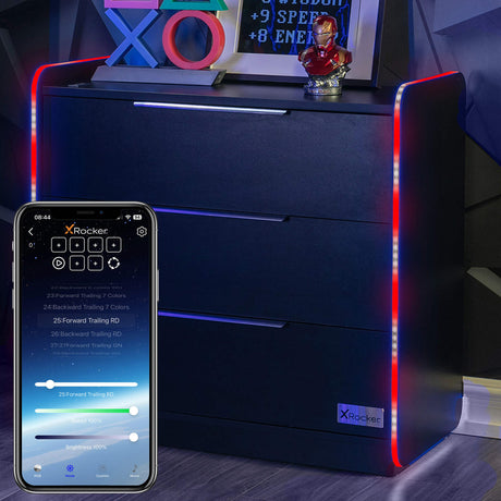 Electra Gaming Schubladen-Kommode mit RGB-Beleuchtung