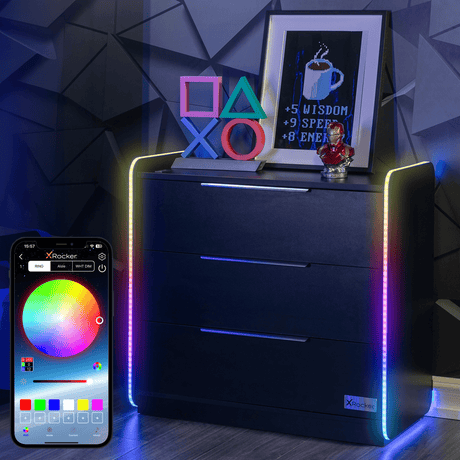 Electra Gaming Schubladen-Kommode mit RGB-Beleuchtung