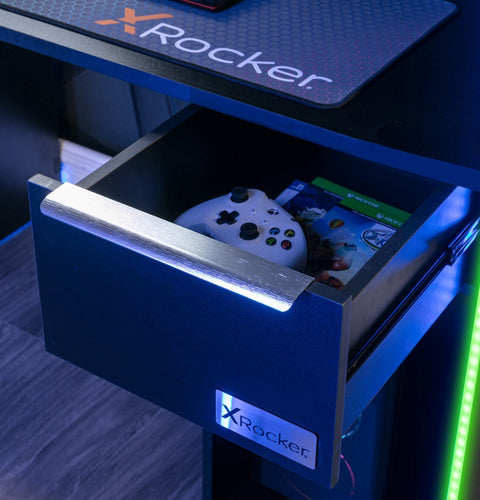 Electra Gaming Schreibtisch mit RGB-Beleuchtung & Wireless Charging
