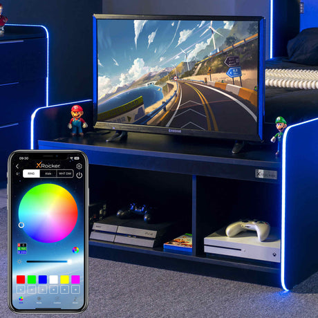 Electra Gaming TV-Board mit Neo Motion Sync™ RGB-Beleuchtung - X Rocker EU