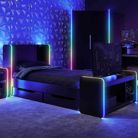 Electra Gaming Bett mit RGB-Beleuchtung