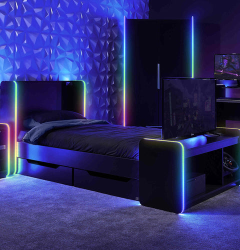 Electra Gaming Bett mit RGB-Beleuchtung
