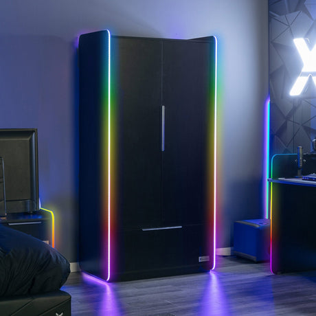 Electra Gaming Kleiderschrank mit RGB-Beleuchtung & App-Steuerung