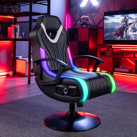 Fury RGB 2.1 Gaming Sessel mit RGB Beleuchtung & 2.1 Soundsystem - X Rocker EU