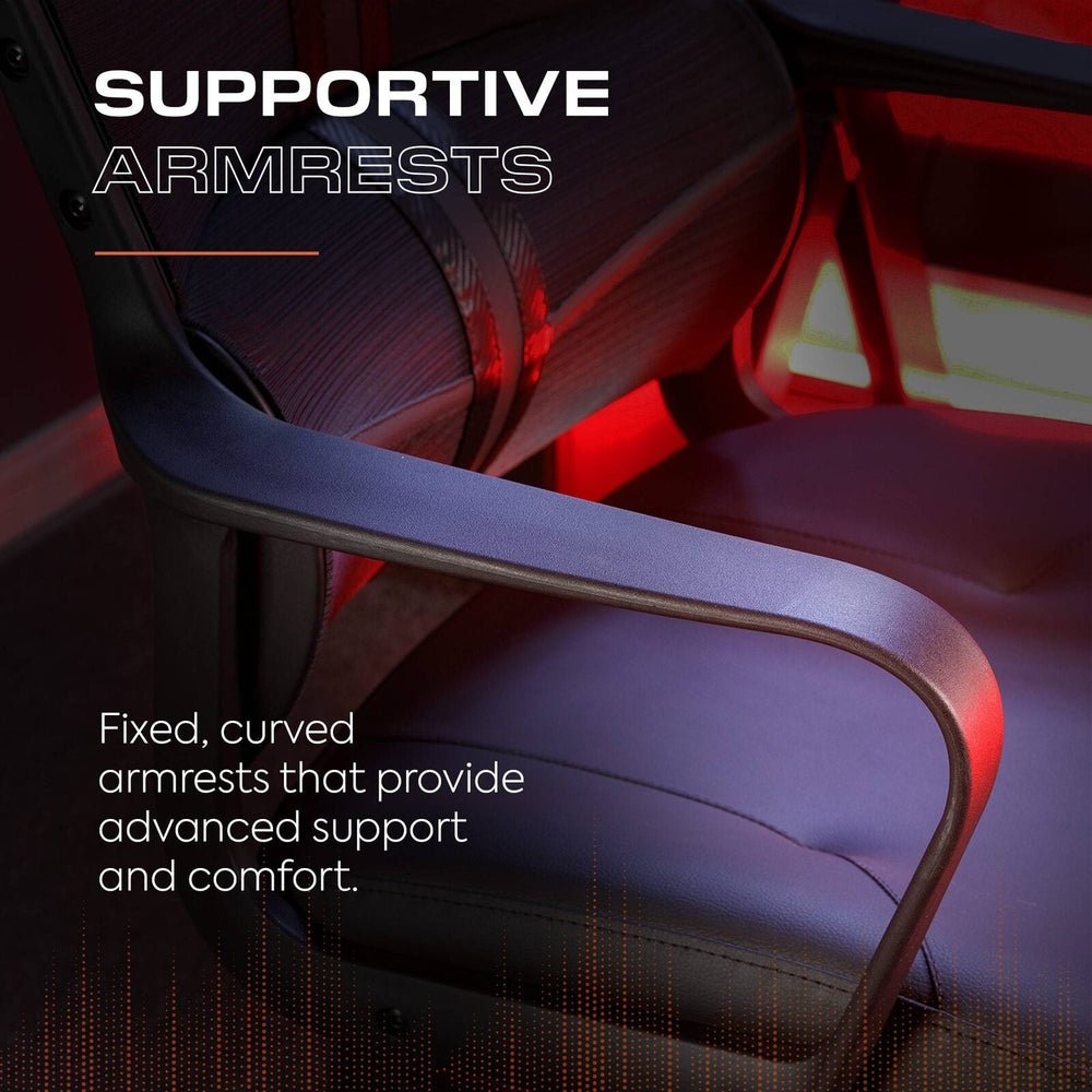 Helix Gaming Bürodrehstuhl mit Mesh Netzstoff Rückenlehne - Schwarz