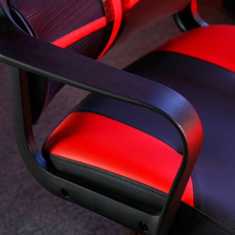 Helix Gaming Bürodrehstuhl mit Mesh Netzstoff Rückenlehne - Rot