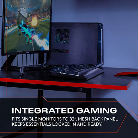 Icarus XL Gaming Hochbett mit Schreibtisch & Leiter - X Rocker EU