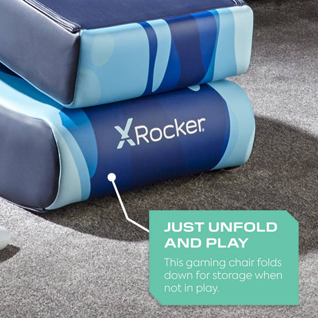 Video Rocker Gaming Bodensessel - Lava Blau - X Rocker EU