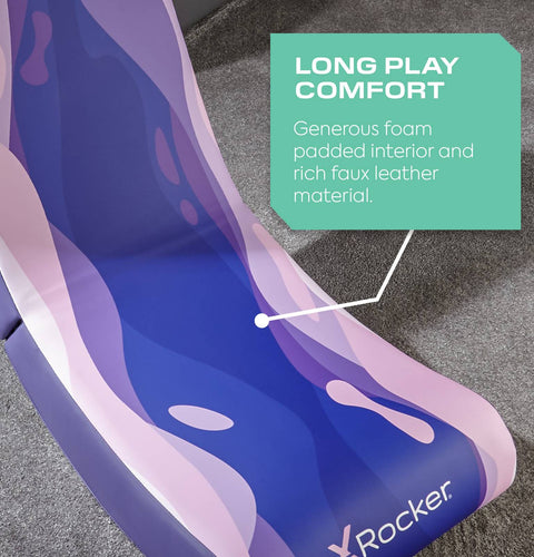 Video Rocker Gaming Bodensessel - Lava Pink - X Rocker EU